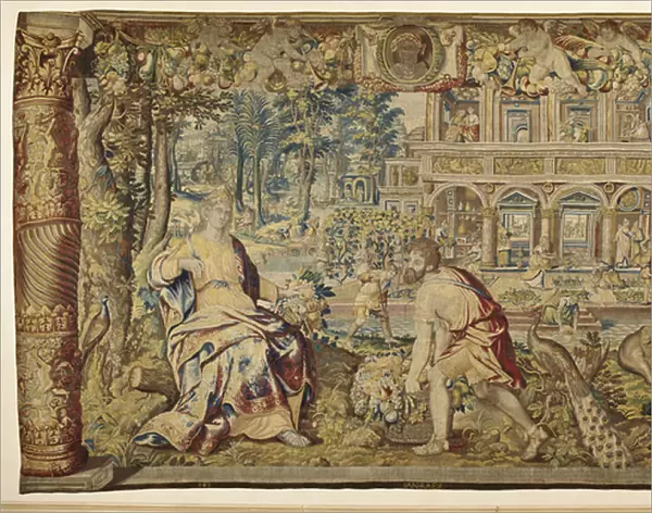 Vertumnus and Pomona, c. 1630 (tapestry)