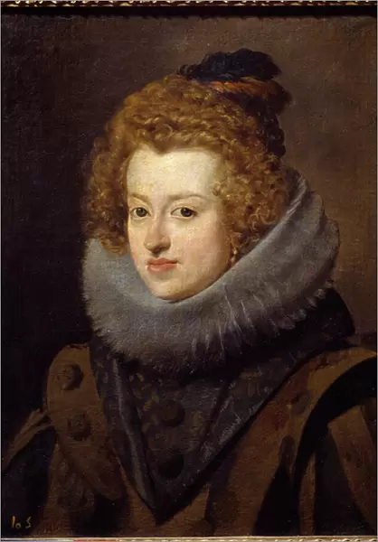 Portrait of Dona Maria, Queen of Hungary (1606-1646). Painting by Diego Rodriguez de