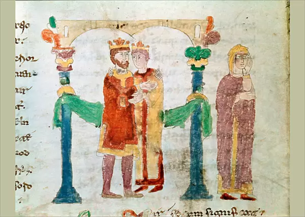 A miniature marriage from the manuscript 'De Universo'or '