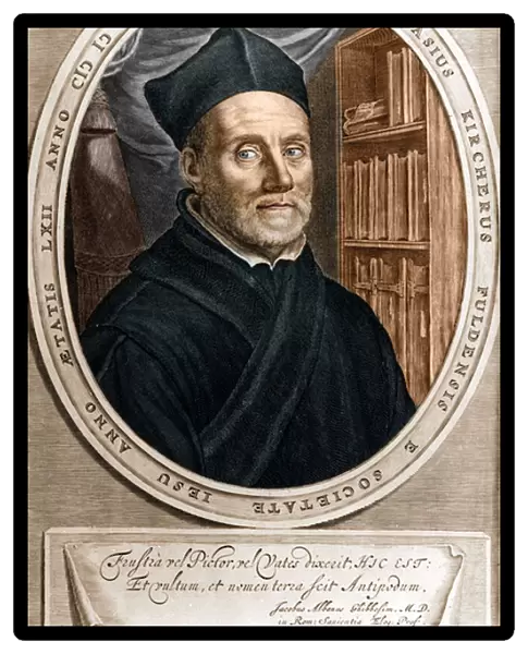 Portrait of Athanasius Kircher (1601 - 1680), Jesuite, Orientalist