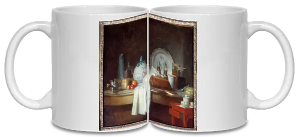 La table d office ou les debris d un luner Painting by Jean Baptiste Simeon