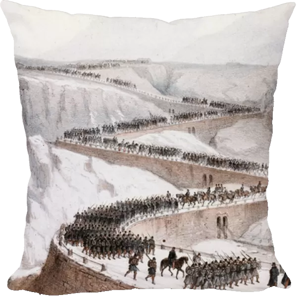 Second Italian War of Independence: the passage of Moncenisio by the French army on 29