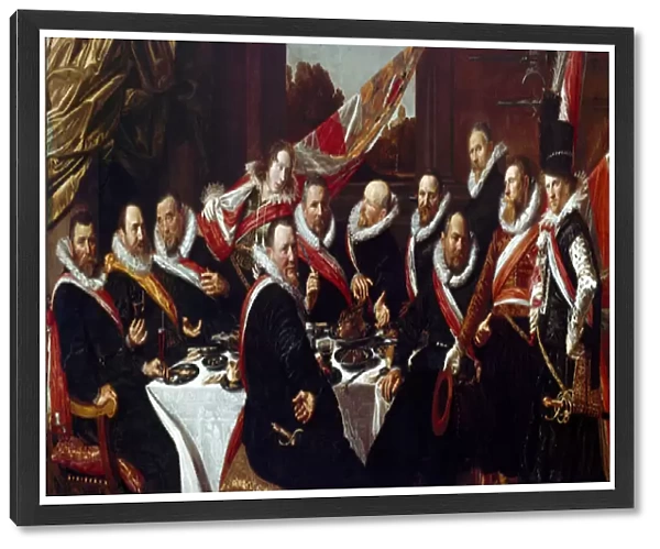 The Banquet of the Officers of the St George Militia Company, 1616 (oil on canvas)