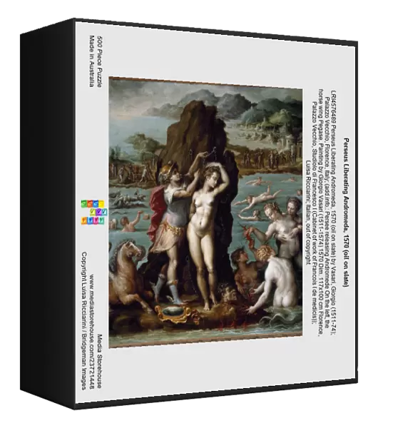 Perseus Liberating Andromeda, 1570 (oil on slate)