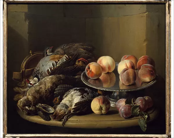 Still Life, Game and Pins Painting by Francois Desportes (1661-1743) 18th century Paris