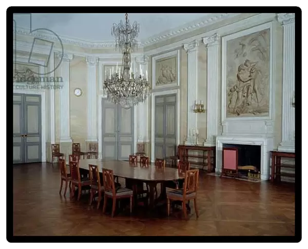 Dining room of the large apartments of Emperor Napoleon I at the Chateau de Compiegne