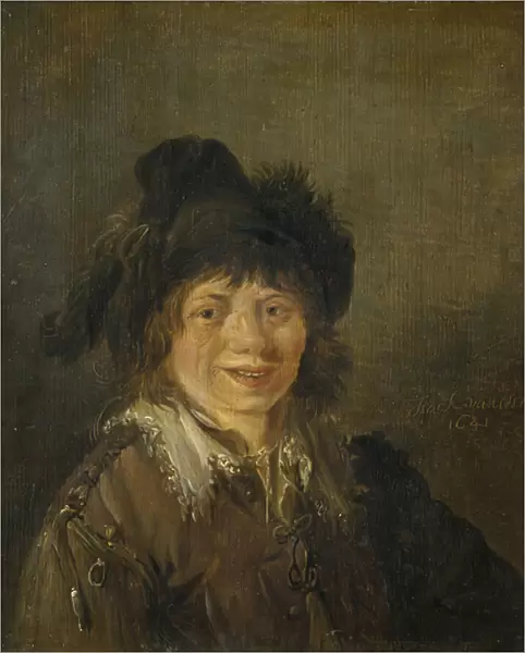 Autoportrait - Self-Portrait, by Ostade, Isaac van. Oil on wood, 1641