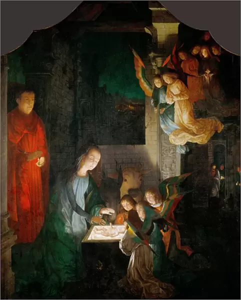 The Nativity of Christ - Michael Sittow (maitre Michiel) (1460  /  68-1525)