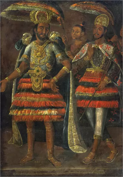 Cuauhtemoc (1497-1525) et Moctezuma II (1466-1520) - Portrait of Moctezuma