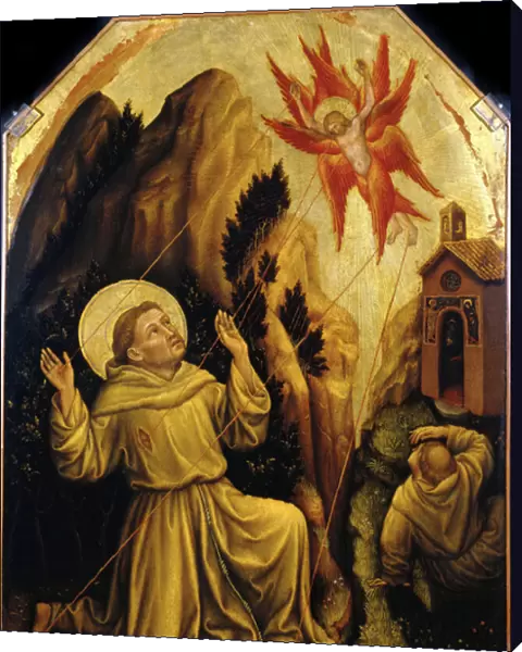 Saint Francois - Saint Francis receiving the Stigmata par Gentile da Fabriano