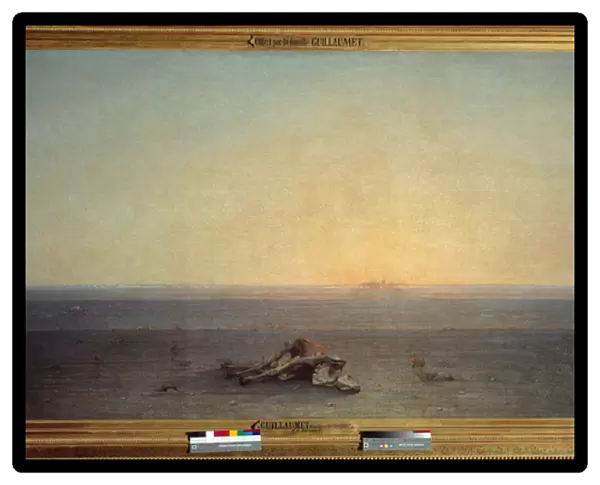 Sahara also means desert. Painting by Gustave Guillaumet (1840-1887), 1867. Oil on canvas