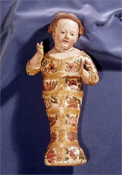 Toy: porcelain doll, Italy, 18th century. Musee des arts decoratifs Paris
