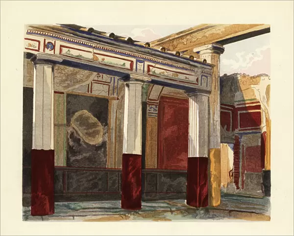 Rhodian peristyle of the House of the Silver Wedding, Casa delle Nozze d Argento, Pompeii