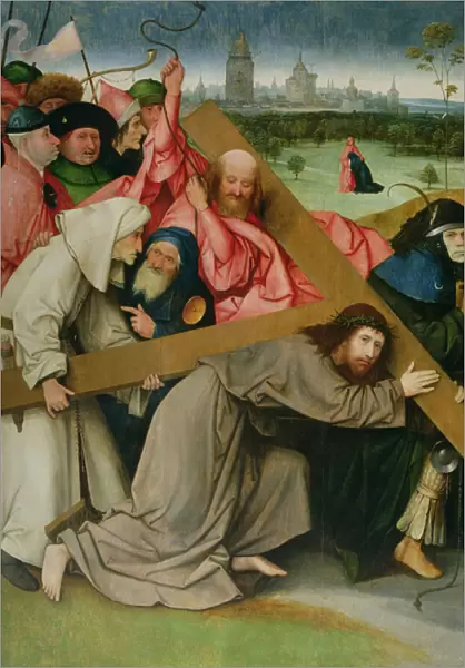 Christ Carrying the Cross (oil on panel)