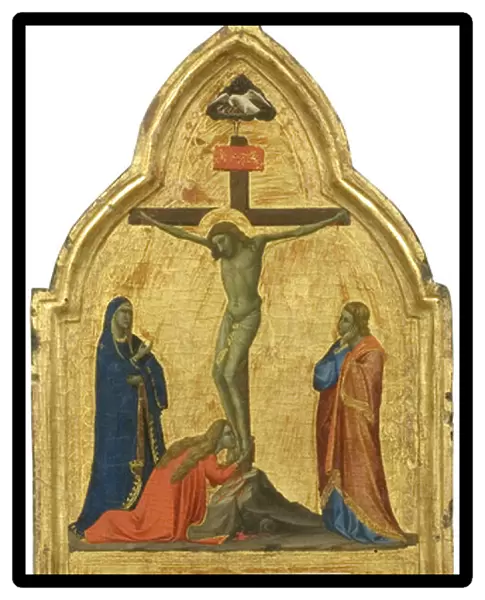 The Crucifixion and the Lamentation (tempera on gilded panel)