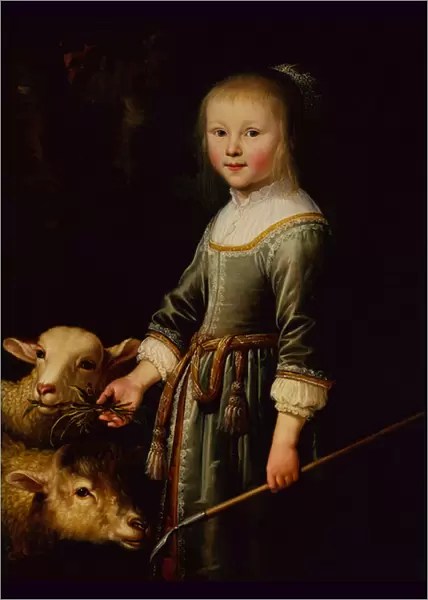 Portrait of Maria Stricke van Scharlaken, 1650 (oil on panel)