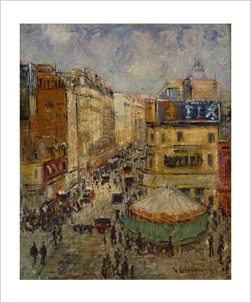 Rue de Clignancourt, Paris, 1924 (oil on canvas)