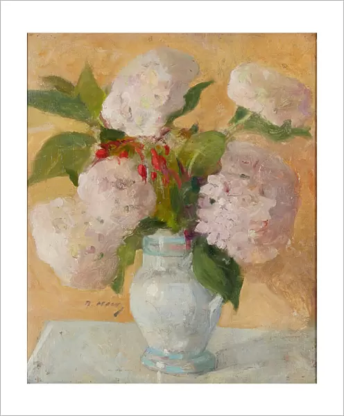 Hydrangeas (oil on canvas)