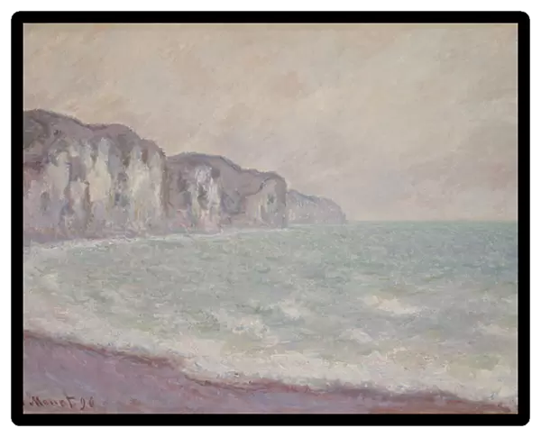 Cliff at Pourville, 1896 (oil on canvas)