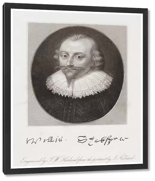 William Shakespeare. Portrait by Hilliard
