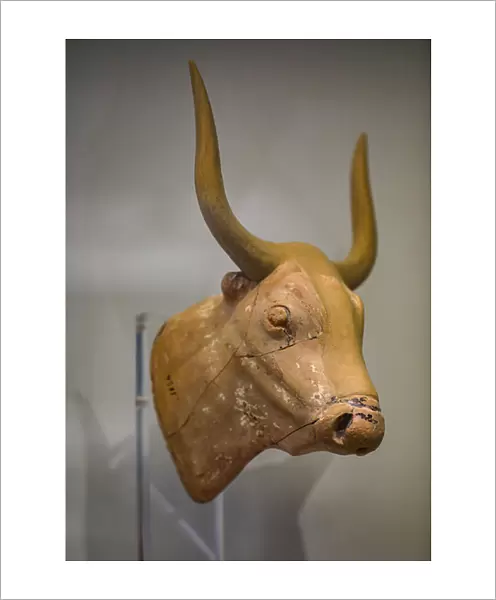 Bulls head found in Palaikastro, 1500-1450 BC