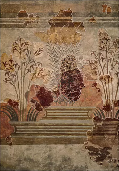 Panel of the 'Liliy Frescoes', 1600-1500 BC
