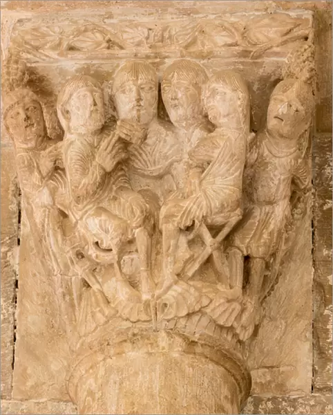 The council, 12th century (sculpture)