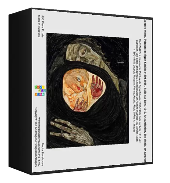 La mere morte. Peinture de Egon Schiele (1890-1918), huile sur bois, 1910. Art autrichien, 20e siecle, art nouveau. Leopold Museum, Vienne (Autriche)