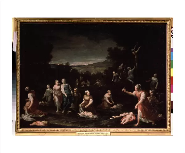 'Nymphes desarmant des Amours'(Nymphs disarming Cupids) Peinture de Giuseppe Maria Crespi (1665-1747) 1698 environ Musee Pouchkine, moscou