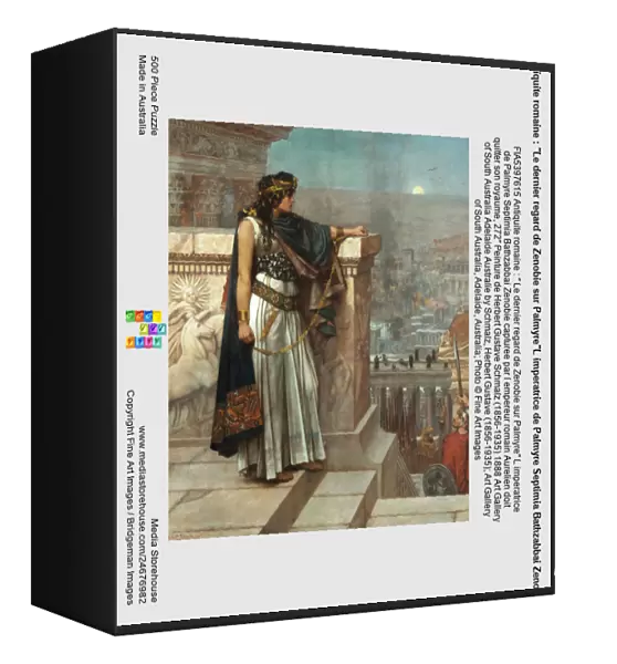 Antiquite romaine : 'Le dernier regard de Zenobie sur Palmyre'L imperatrice de Palmyre Septimia Bathzabbai Zenobie capturee par l empereur romain Aurelien doit quitter son royaume