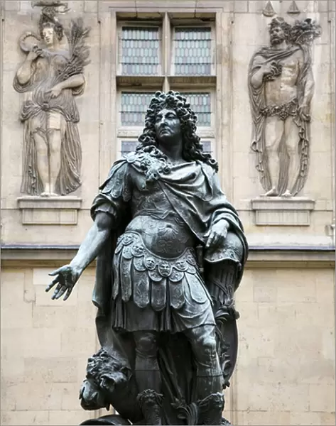 Statue of the French King Louis XIV (1643-1715) (bronze)