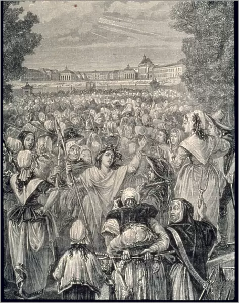 Women March on Versailles, 5  /  6 October 1789 (engraving)