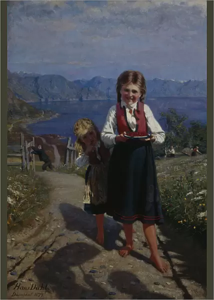 Two Sisters with Strawberries, 1877 (oil on canvas)