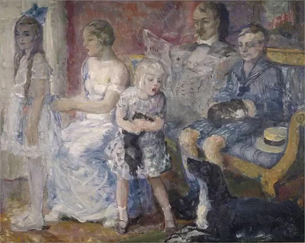 The Folkestad family, 1912 (oil on canvas)