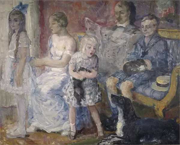 The Folkestad family, 1912 (oil on canvas)