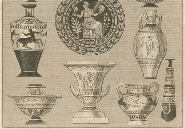 Etruscan pottery (engraving)