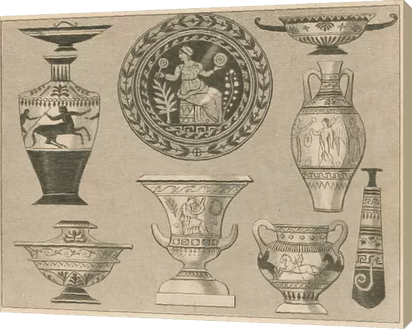 Etruscan pottery (engraving)