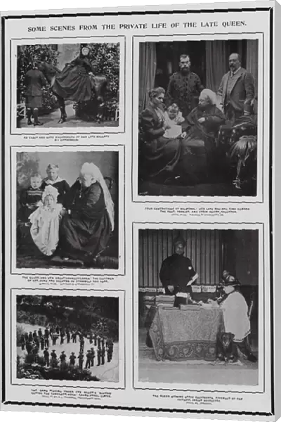 Scenes from the life of Queen Victoria (b  /  w photo)
