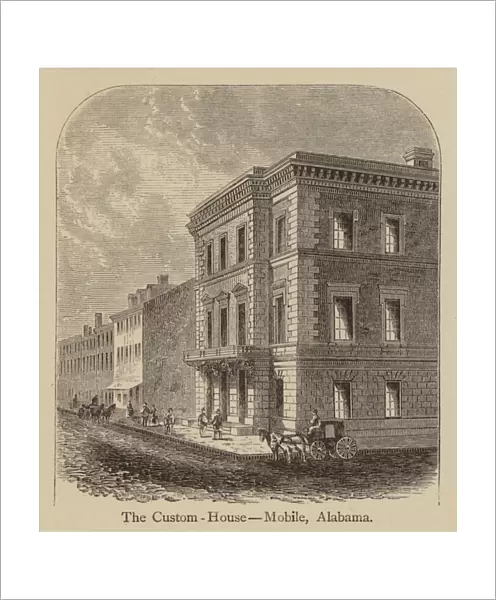 The Custom-House, Mobile, Alabama (engraving)
