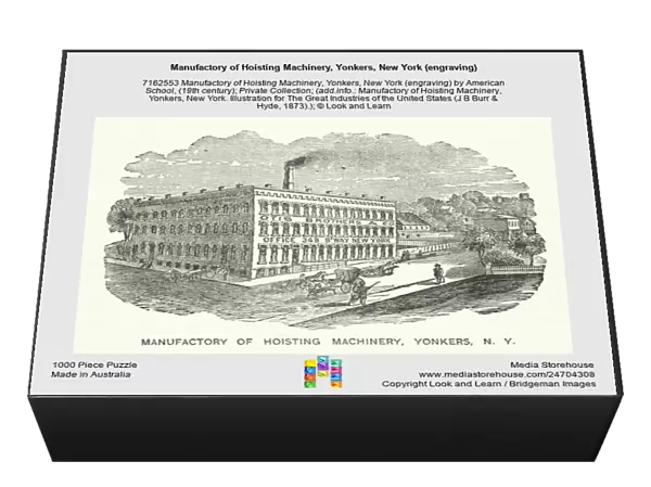 Manufactory of Hoisting Machinery, Yonkers, New York (engraving)