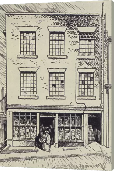 The first Co-operative shop to be opened in Rochdale, Lancashire, in 1844 (litho)