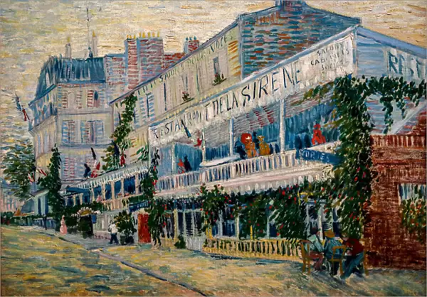 Restaurant de la Sirene, 1887 (Oil on Canvas)