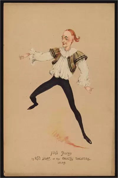 Fred Storey, English actor and dancer (colour litho)