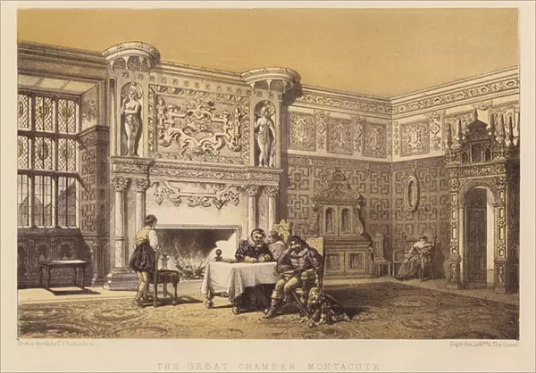 The Great Chamber, Montacute (aquatint)