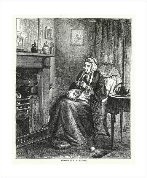 A fireside picture (engraving)