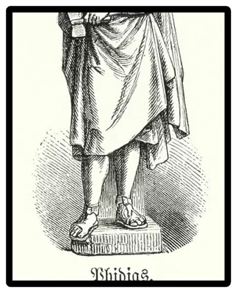 Phidias, Greek artist and architect (engraving)