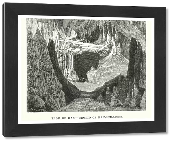 Trou de Han, Grotto of Han-sur-Lesse (engraving)