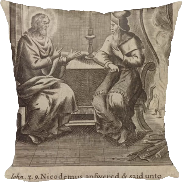Jesus Christ with Nicodemus (engraving)