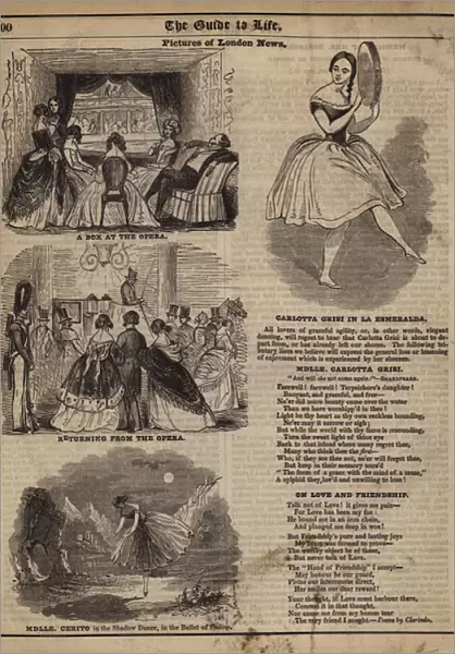 Scenes from the opera, London (engraving)