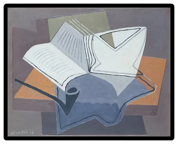 The Pipe and the Open Book, 1926 (oil on canvas)